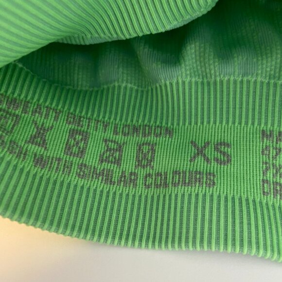 NWT Sweaty Betty Salix Green Illusion Seamless Sports Bra - Picture 6 of 10